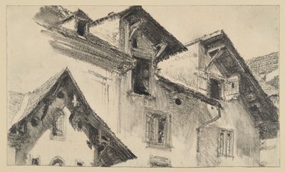 talojen julkisivut tekijältä Adolph Menzel