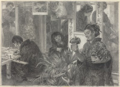 Japanilainen taiteilija työssä tekijältä Adolph Menzel