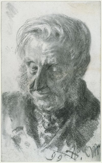 Vanhan miehen pää tekijältä Adolph Menzel