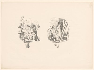 Taiteilijaopiskelija tekijältä Adolph Menzel