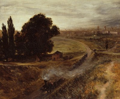 Berliini-Potsdamin rautatie, 1847 tekijältä Adolph Menzel