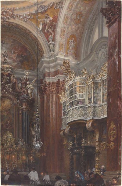 Innsbruckin Jacobskirchen sisustus tekijältä Adolph Menzel