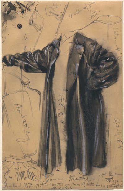 Kenraali Moltken vedenpitävä takki tekijältä Adolph Menzel
