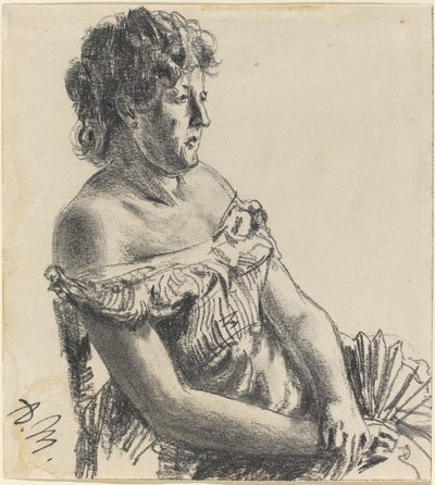 Nainen hovimekossa tekijältä Adolph Menzel