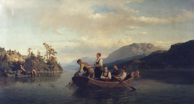 Ilta Krøderenissä tekijältä Adolph Tidemand
