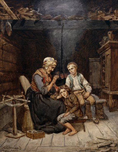 Isoäiti kertoo sadun tekijältä Adolph Tidemand