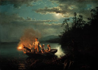 Lystring på Krøderen tekijältä Adolph Tidemand