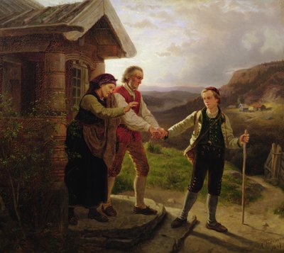 Nuorimman pojan jäähyväiset tekijältä Adolph Tidemand