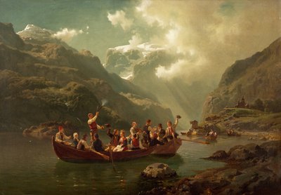 Häät Hardangerissa tekijältä Adolph Tidemand