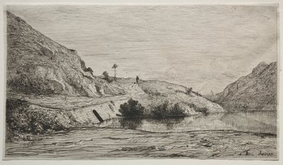 Banks of the Rhone, 1865. tekijältä Adolphe Appian