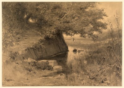 Maisema (La source a Montalieu) tekijältä Adolphe Appian