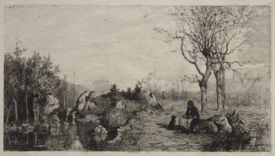 Puron ranta Rossillonissa, 1867. tekijältä Adolphe Appian