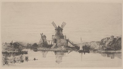 Matkamuisto, n. 1863 (etsaus) tekijältä Adolphe Appian
