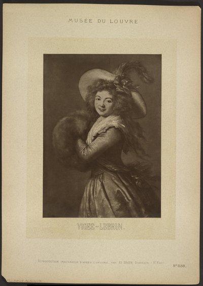 [Vigee-Lebrunin maalaama omakuva, Louvren museo] tekijältä Adolphe Braun