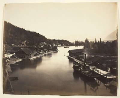 Höyrylaiva Thuninjärvellä, Sveitsi tekijältä Adolphe Braun