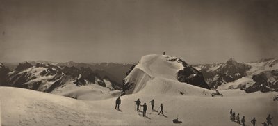 Titlis-vuoren huippu, Sveitsi,1866 (kuva) tekijältä Adolphe Braun