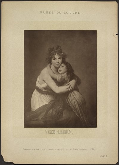 [Taiteilija ja hänen tyttärensä, Vigee-Lebrun, Louvre-museo] tekijältä Adolphe Braun