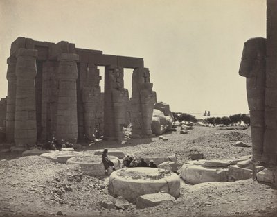 Ramesseum, Thebes tekijältä Adolphe Braun