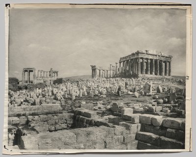 Näkymä Parthenonille tekijältä Adolphe Braun and Co.