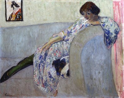 Runoilija Vera Inberin muotokuva 1890-1972, 1920-luku tekijältä Adolphe Feder