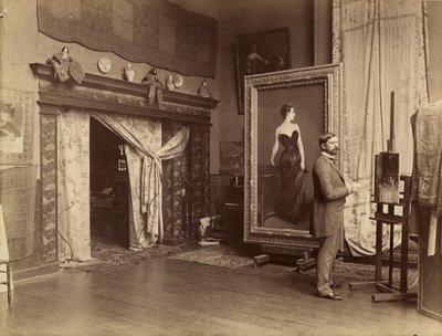 John Singer Sargent ateljeessa tekijältä Adolphe Giraudon