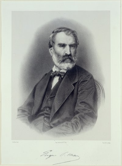 Muotokuva kirjailija Eugène Pelletanista 1813-1884. tekijältä Adolphe Guillon