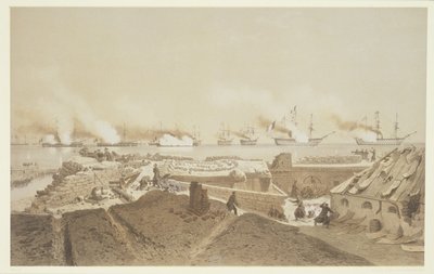 Ranskan laivasto pommitti Kil-Bourounin Dnepr-joen suulla Nos Souvenirs de Kil-Bourounin riipuksesta LHiver passe dans Le Liman du Dnieper, 1855-56, kaiverrus Eugene Ciceri (1 tekijältä Adolphe Jean Baptiste Bayot and Antoine Leon Morel Fatio