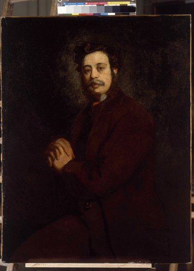 Mr. Khanin muotokuva. Adolphe Monticellin (1824-1886) maalaus tekijältä Adolphe Joseph Thomas Monticelli