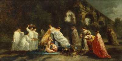 Floran festivaali tekijältä Adolphe Joseph Thomas Monticelli