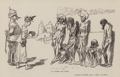 Nälänhätä Intiassa tekijältä Adolphe Leon Willette