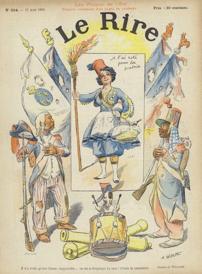 Kuvitus Le Rirelle tekijältä Adolphe Leon Willette