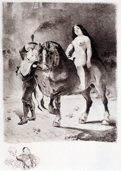Pride - piirustus Willette tekijältä Adolphe Leon Willette