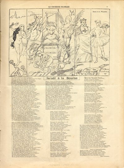 Courier francais, Satirique en B & B tekijältä Adolphe Leon Willette