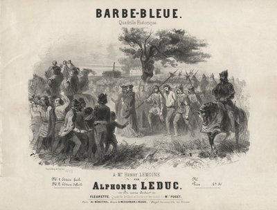 Alphonse Leduc - Siniparta, historiallinen kvadrilli tekijältä Adolphe Mouilleron