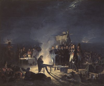 Napoleons bivouac Wagramin taistelukentällä yöllä 5. ja 6. heinäkuuta 1809, 1. tekijältä Adolphe Roehn