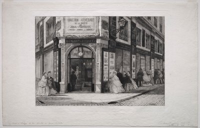 Société des Aquafortistes -järjestön päämaja, 1864. tekijältä Adolphe Théodore Jules Martial Potémont