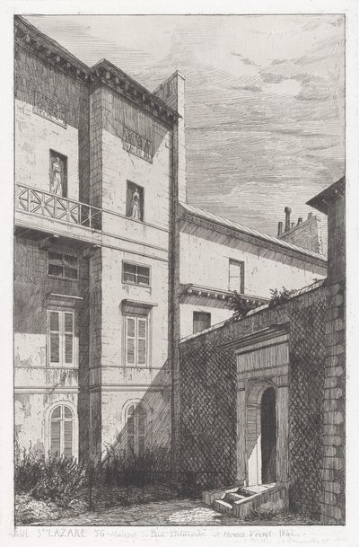 Rue St. Lazare 56, Paul Delarochen ja Horace Vernet