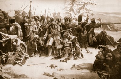 Marsalkka Ney tukee ranskalaista takavartijaa tekijältä Adolphe Yvon