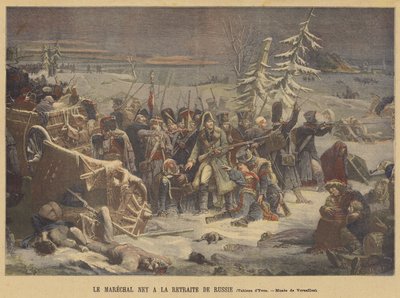 Marsalkka Ney vetäytymässä Venäjältä tekijältä Adolphe Yvon