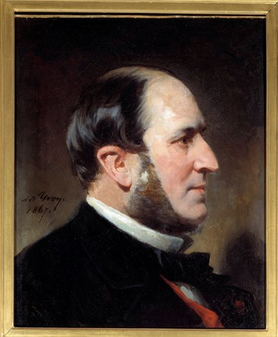 Paroni Eugene-Georges Haussmannin muotokuva, Pariisin prefet (1809-1891) Hän oli toisen imperiumin alaisen Pariisin kaupungin suurten kunnostustöiden alullepanija. Adolphe Yvonin (1817-1893) maalaus. 1867 Su. 0,45 x 0,35 m Pariisi, Musee Carnavalet tekijältä Adolphe Yvon