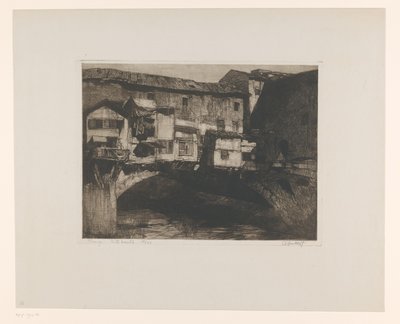 Firenze. Ponte Vecchio (alkuperäinen nimi esineessä) tekijältä Adriaan J. van 
