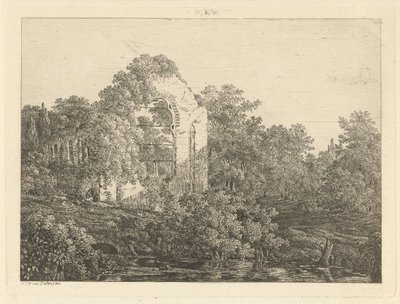 Ter Haarin talon rauniot tekijältä Adriaan Jacob Willem van Dielen