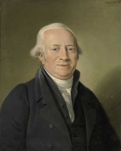 Cornelis Sebille Roos (1754-1820), Amsterdamin taidekauppias ja Nationale Konst-Galleryn pitäjä Huis ten Boschissa, Haagissa tekijältä Adriaan de Lelie