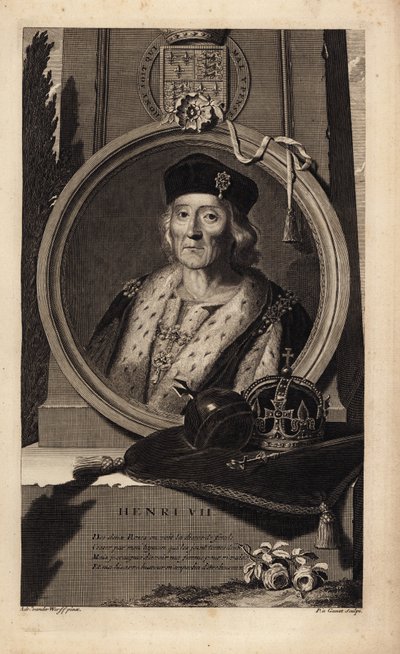 Henrik VII (1457-1509) (kaiverrus) tekijältä Adriaan van der (after) Werff