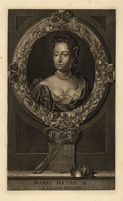 Ison-Britannian kuningatar Mary II tekijältä Adriaan van der (after) Werff