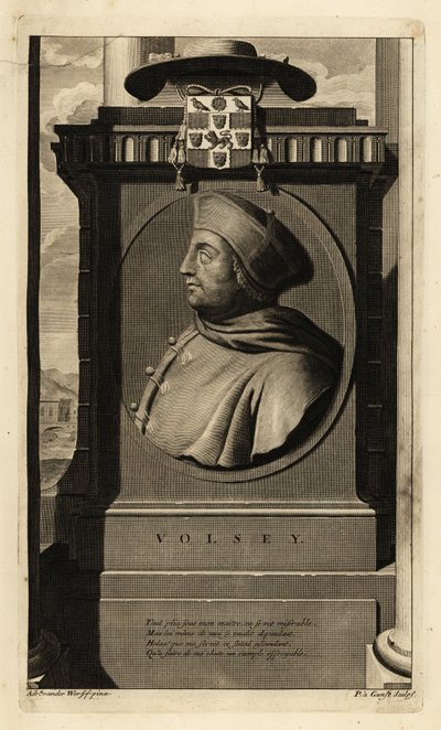 Thomas Wolsey (1473-1530) (kaiverrus) tekijältä Adriaan van der (after) Werff