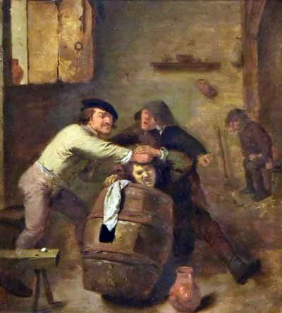 Adriaen Brouwer (ca.1605-before1feb1638) Kaksi taistelevaa talonpoikaa MOU Oudenaarde 13-12-2018 tekijältä Adriaen Brouwer