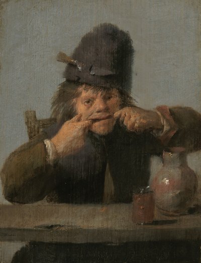 Youth Making a Face, c. 16321635. tekijältä Adriaen Brouwer