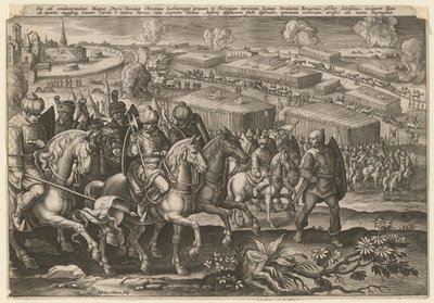 Turkin armeija Wienin piiritys, 1529 tekijältä Adriaen Collaert