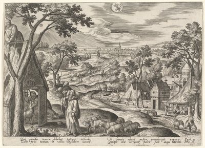 Hyvä paimen tekijältä Adriaen Collaert after Hans Bol